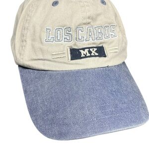 Vintage Los Cabos MX Beige and Blue Cap